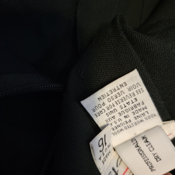 Talbots Black Wool Pleated Skirt - Picture 6 of 7